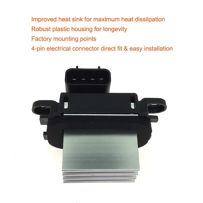 YUTOCOOL HVAC Blower Motor Resistor AC Blower Control Module Fits 2009-2017 Ford Expedition 2009-2014 Ford F150 2009-2017 Lincoln Navigator Replace BL3Z-19E624-A BL3Z19E624A YH-1829 YH1829 - Image 3